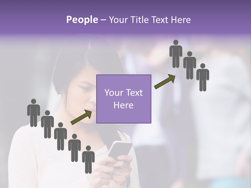 Teenage Harassment Caucasian PowerPoint Template