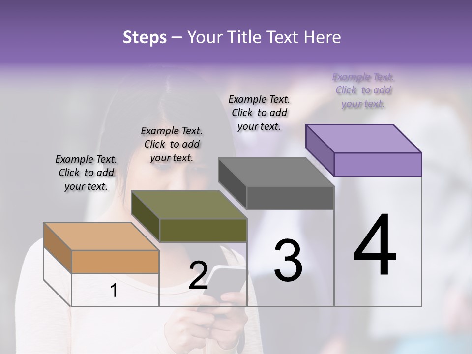 Teenage Harassment Caucasian PowerPoint Template