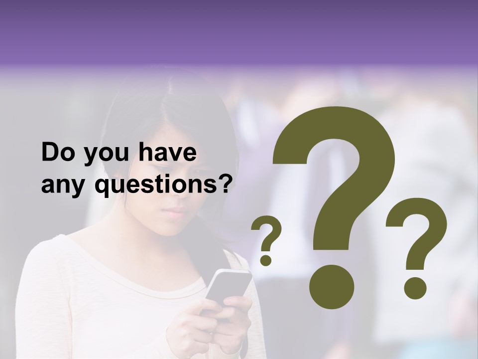 Teenage Harassment Caucasian PowerPoint Template