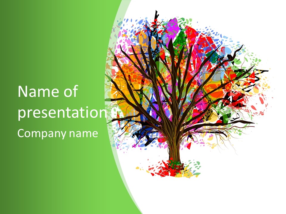 Environment Card Blank PowerPoint Template