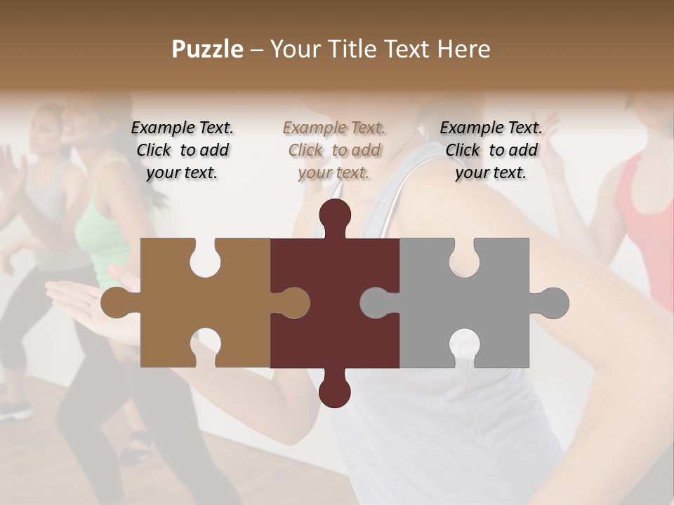 A Group Of Women In A Yoga Class PowerPoint Template