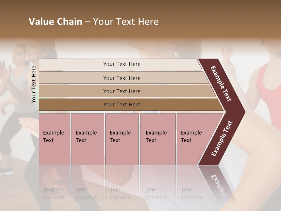 A Group Of Women In A Yoga Class PowerPoint Template