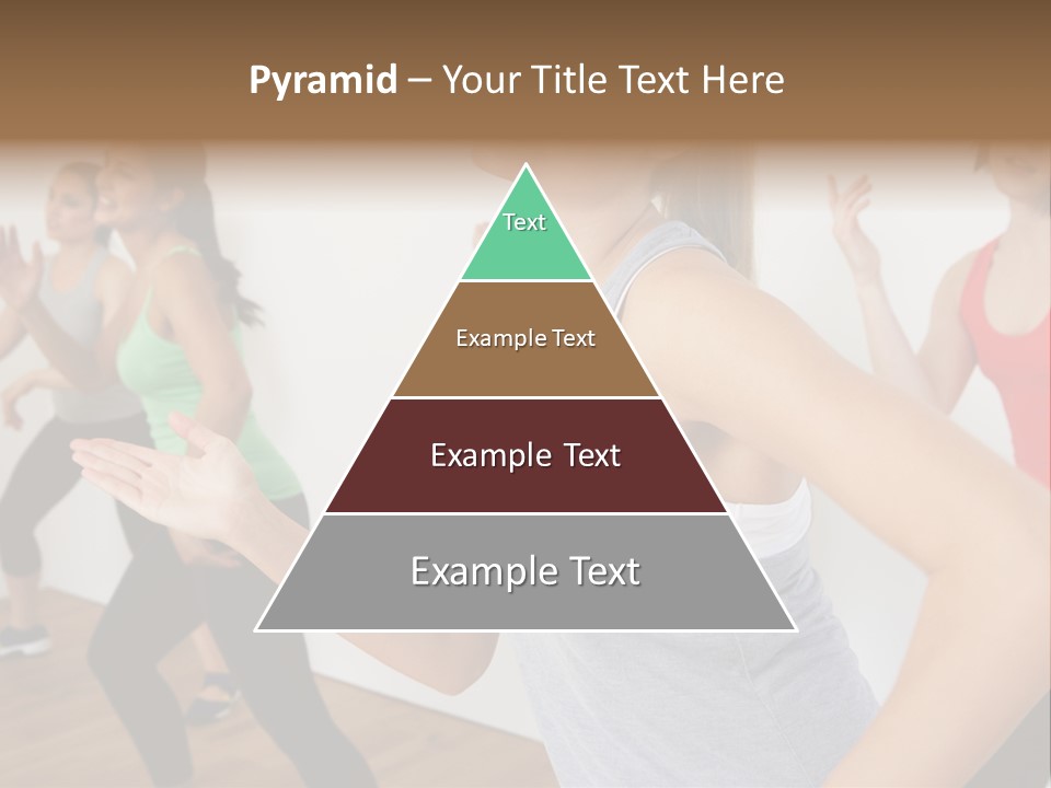 A Group Of Women In A Yoga Class PowerPoint Template