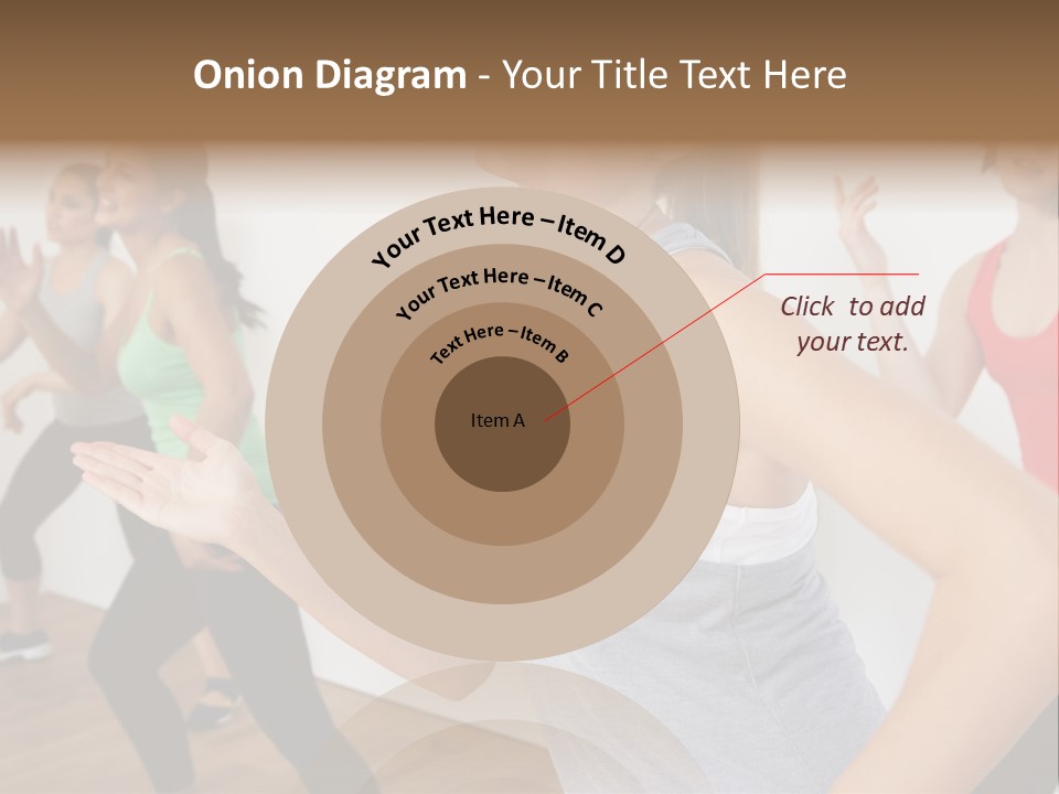 A Group Of Women In A Yoga Class PowerPoint Template