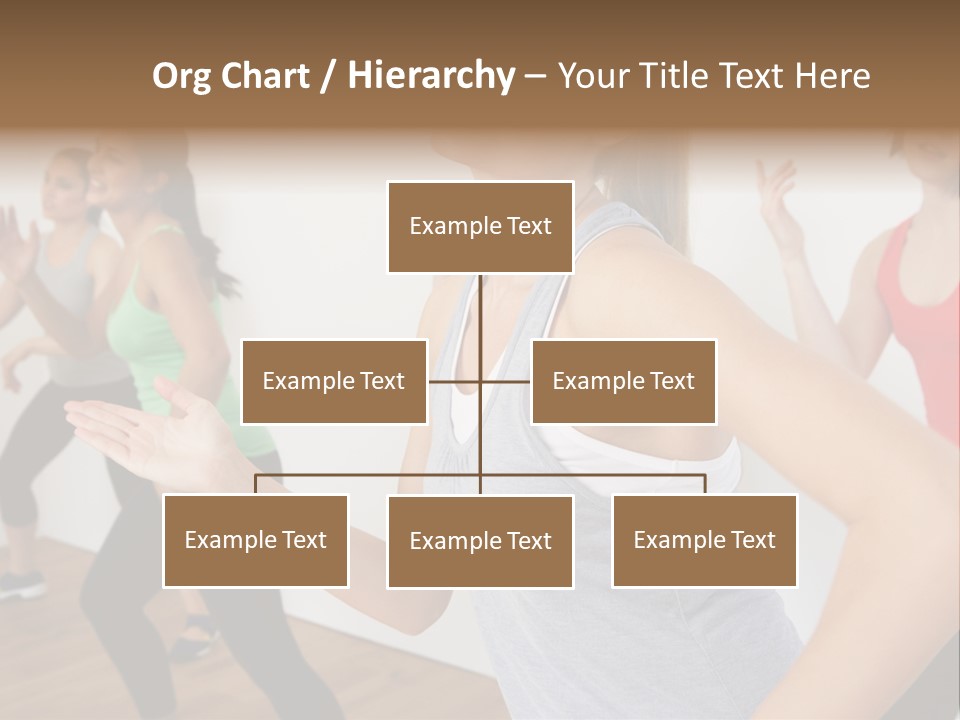 A Group Of Women In A Yoga Class PowerPoint Template