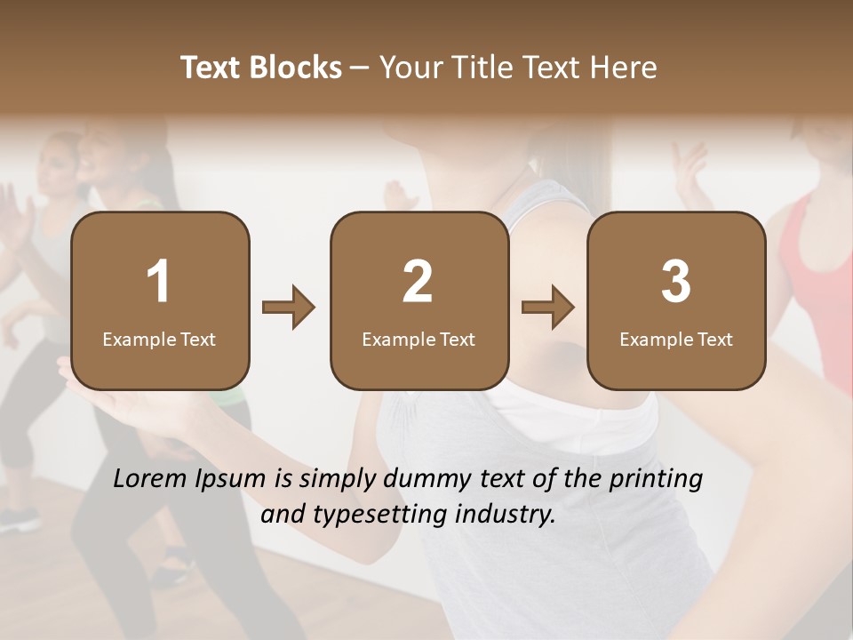 A Group Of Women In A Yoga Class PowerPoint Template