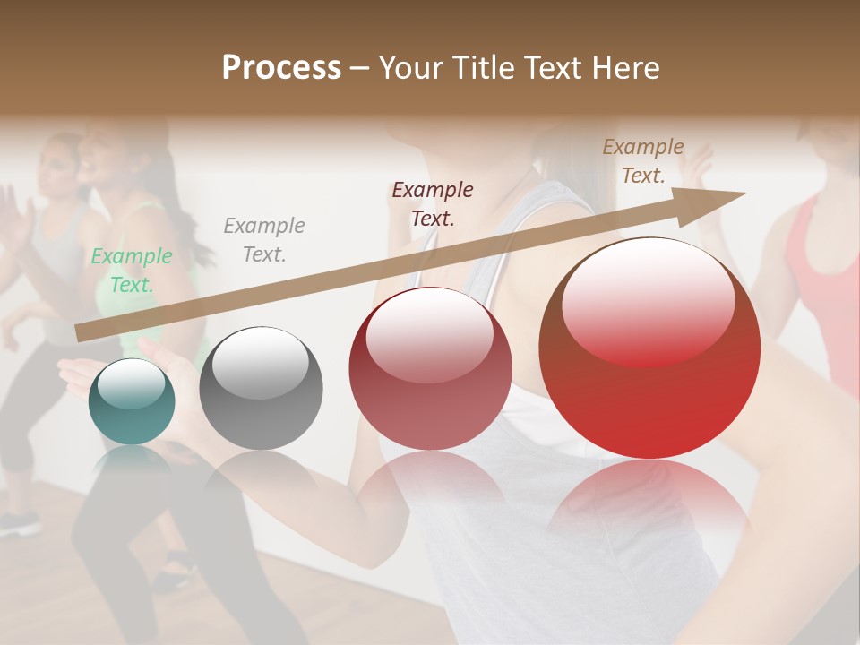 A Group Of Women In A Yoga Class PowerPoint Template