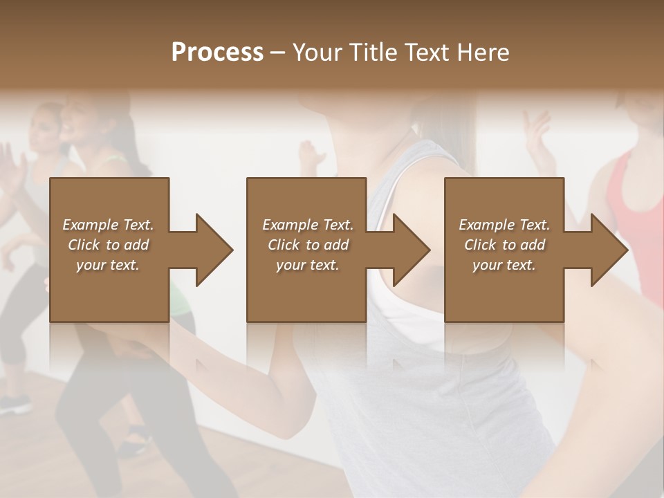 A Group Of Women In A Yoga Class PowerPoint Template