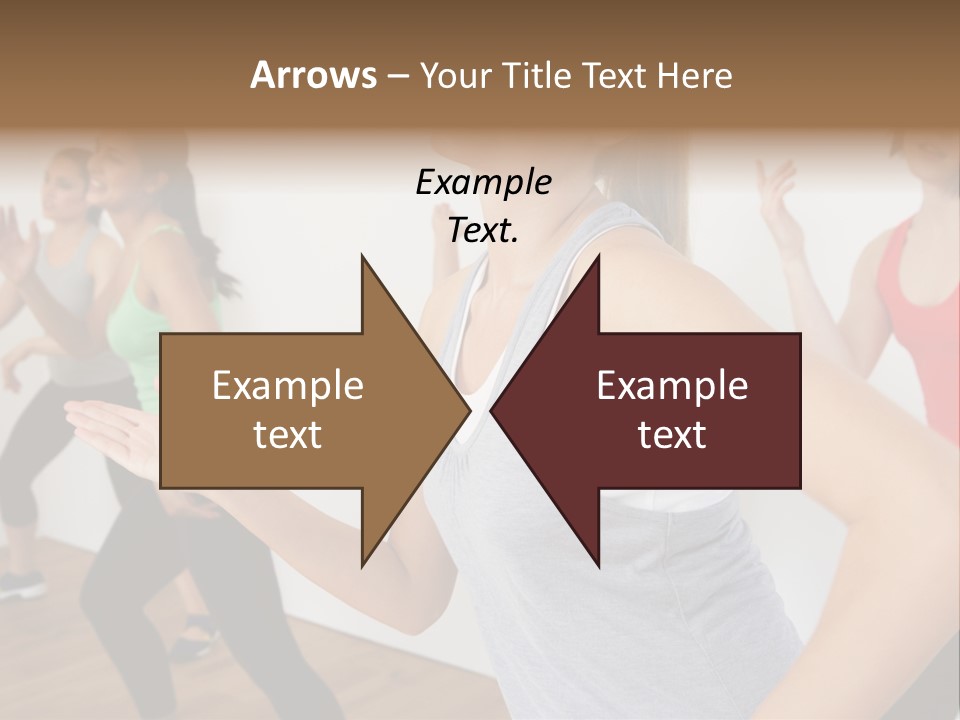 A Group Of Women In A Yoga Class PowerPoint Template