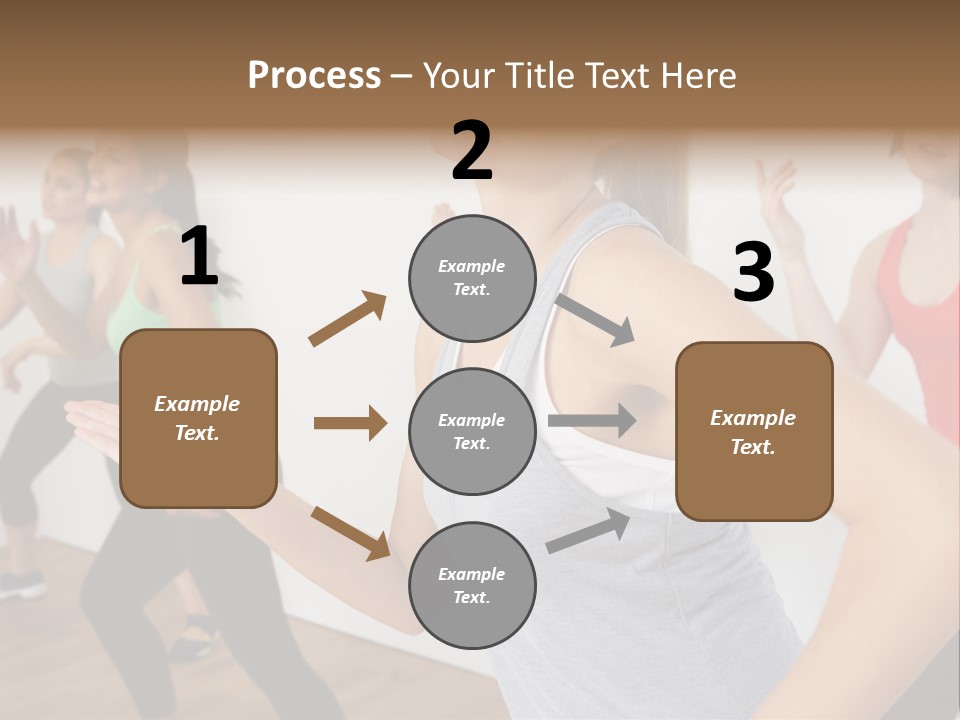 A Group Of Women In A Yoga Class PowerPoint Template