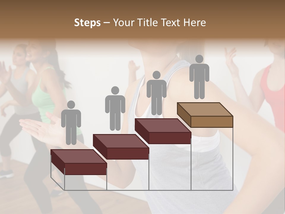 A Group Of Women In A Yoga Class PowerPoint Template