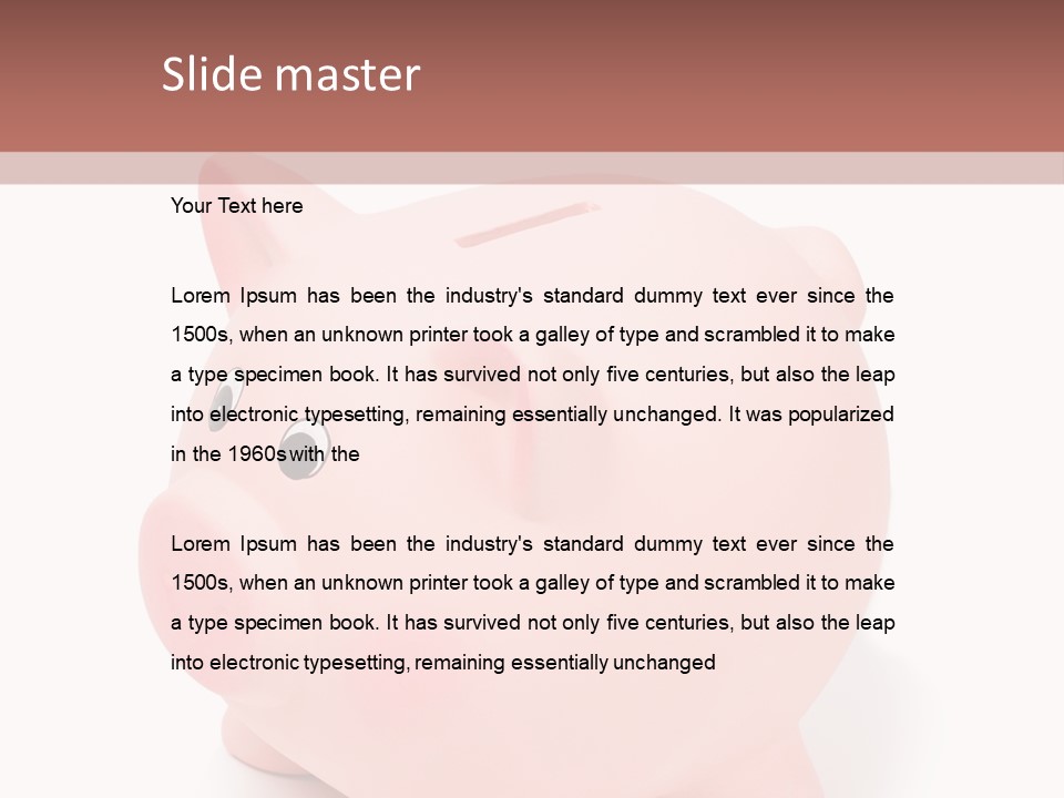 Box Retirement Cash PowerPoint Template