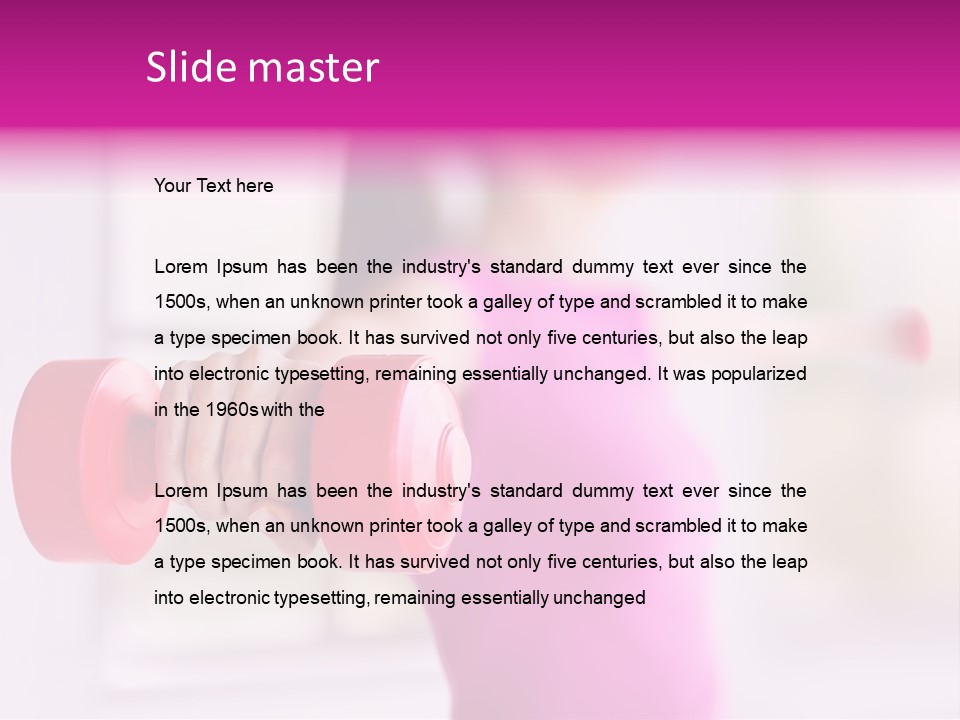 Athlete Heavy Color PowerPoint Template