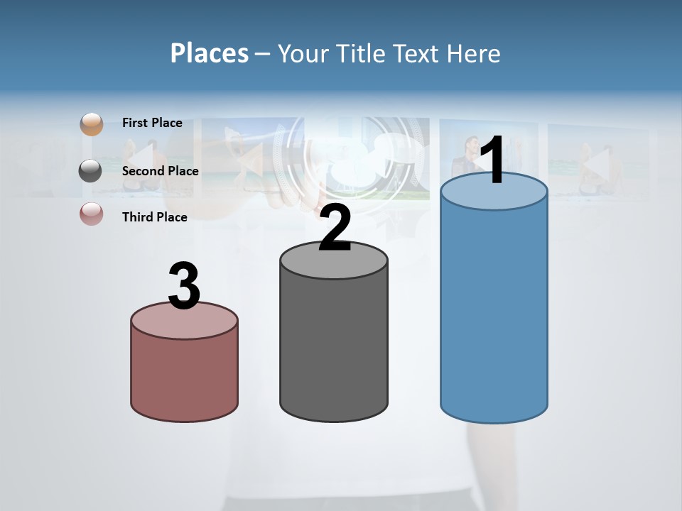 Touching Watching Virtual PowerPoint Template