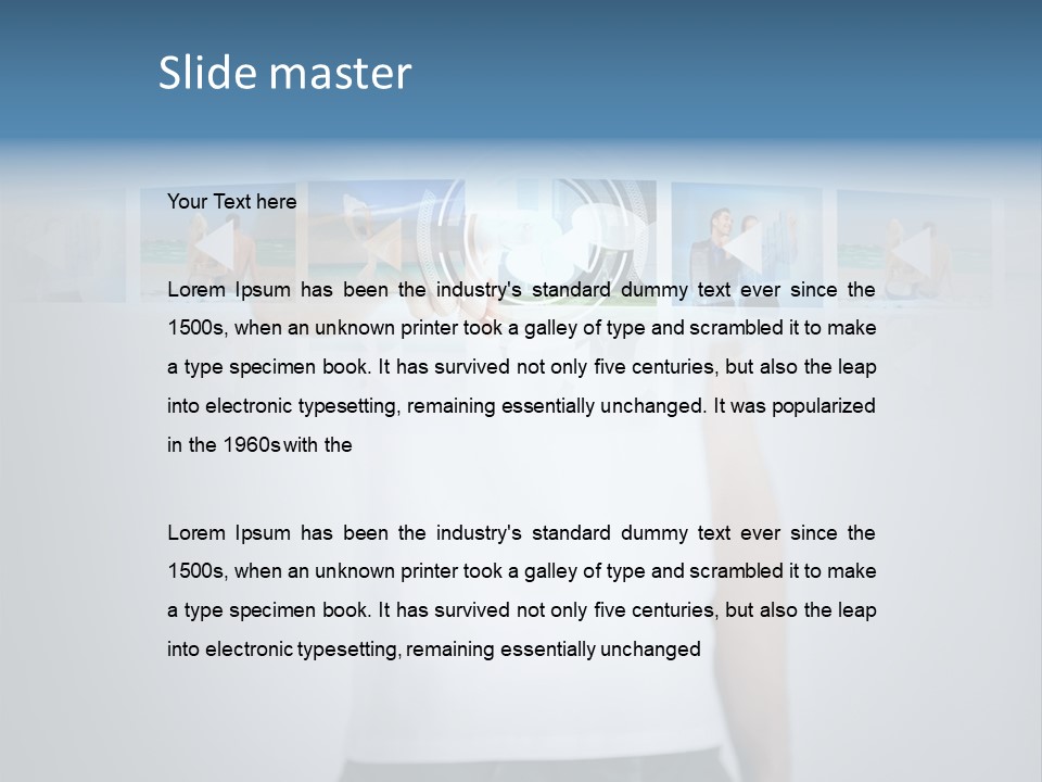 Touching Watching Virtual PowerPoint Template
