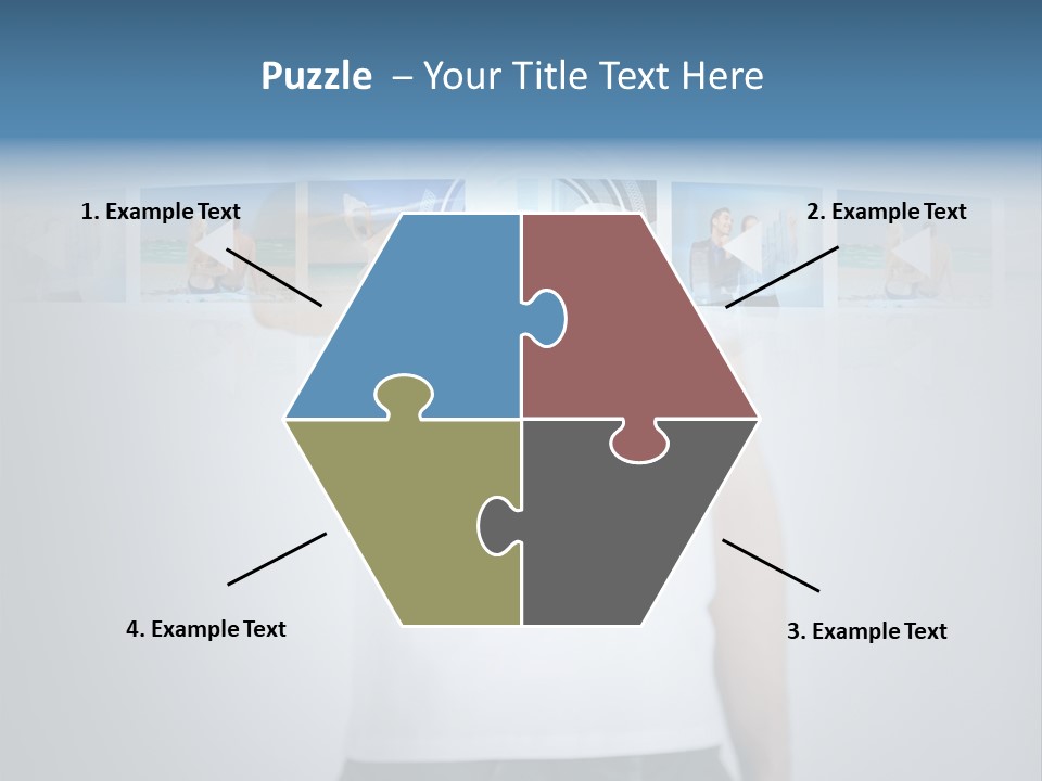 Touching Watching Virtual PowerPoint Template
