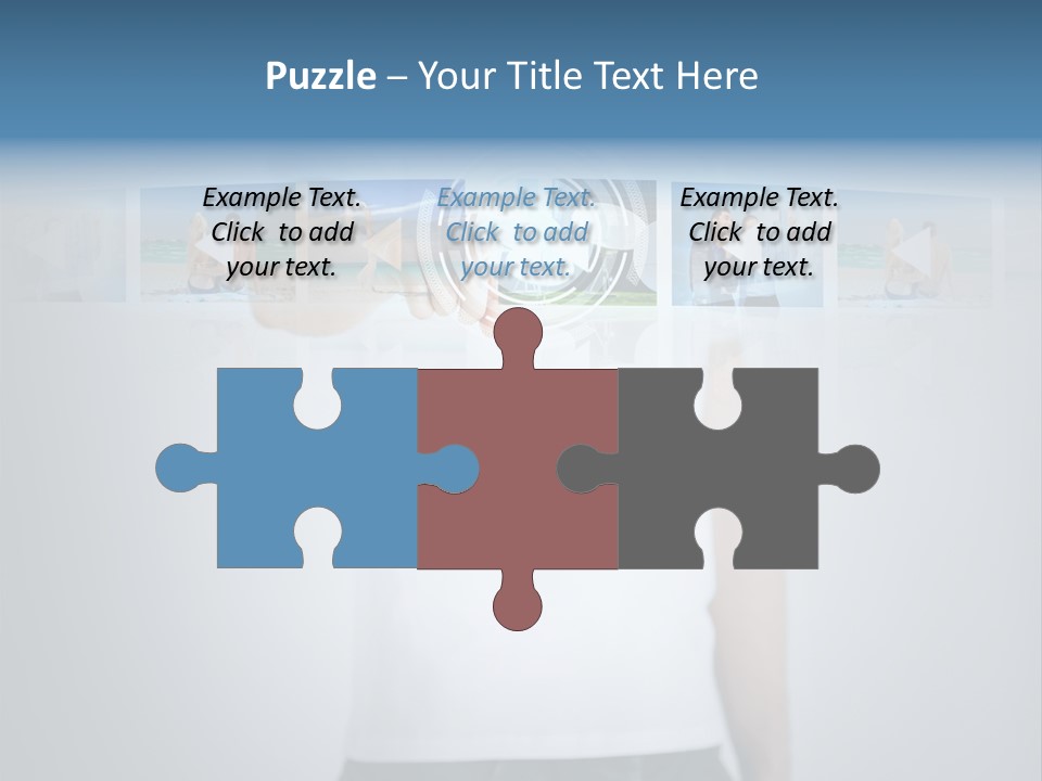 Touching Watching Virtual PowerPoint Template