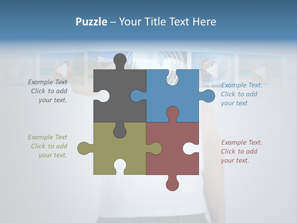 Touching Watching Virtual PowerPoint Template