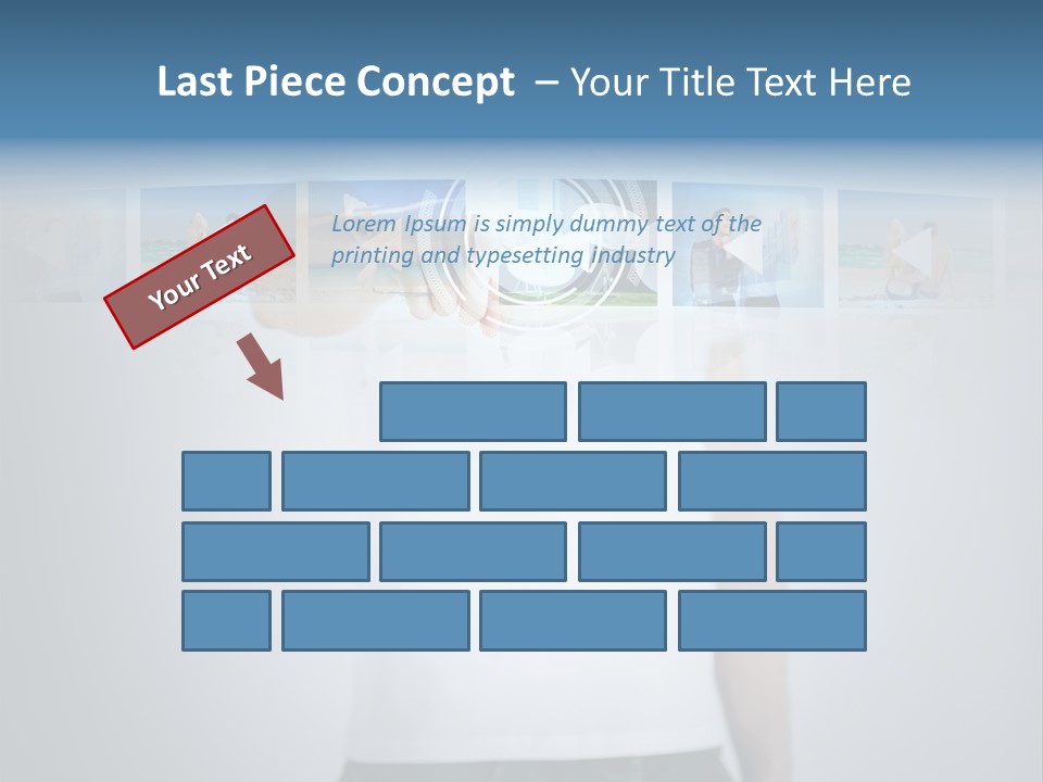 Touching Watching Virtual PowerPoint Template