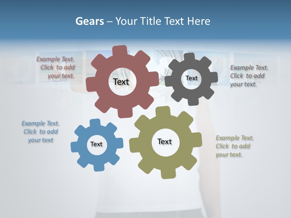 Touching Watching Virtual PowerPoint Template