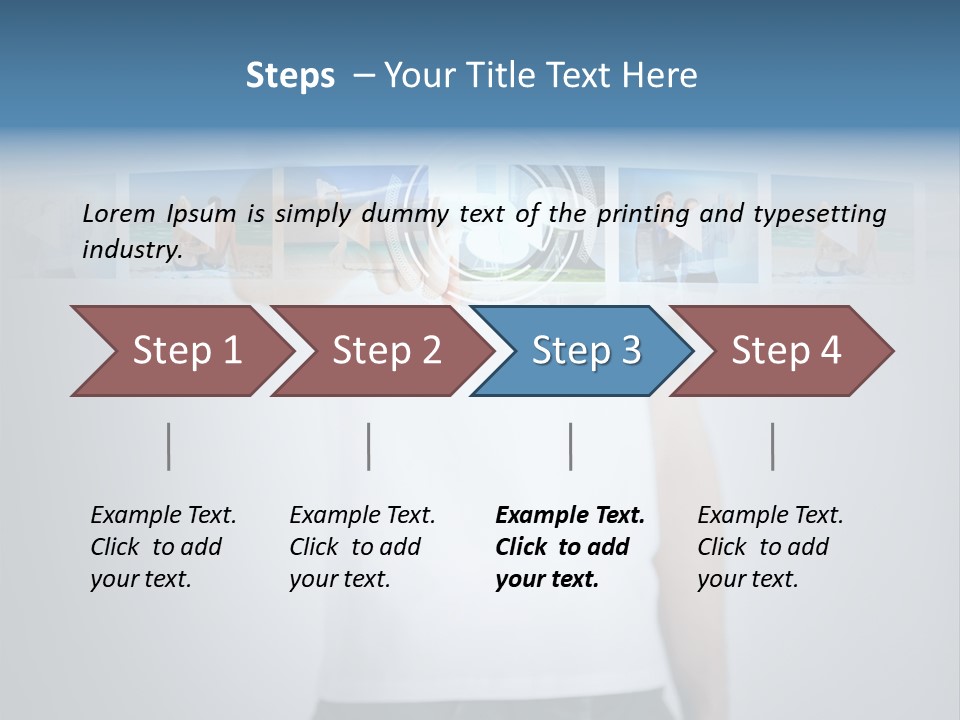 Touching Watching Virtual PowerPoint Template