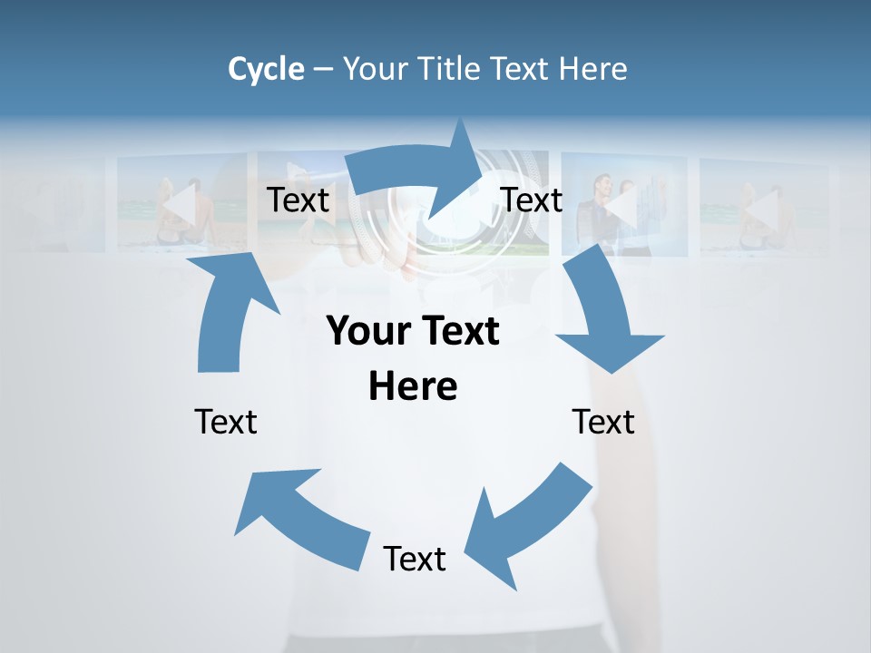 Touching Watching Virtual PowerPoint Template
