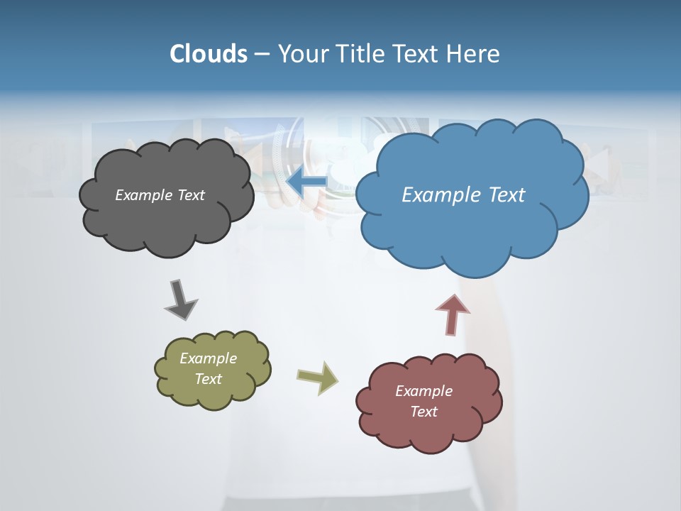 Touching Watching Virtual PowerPoint Template