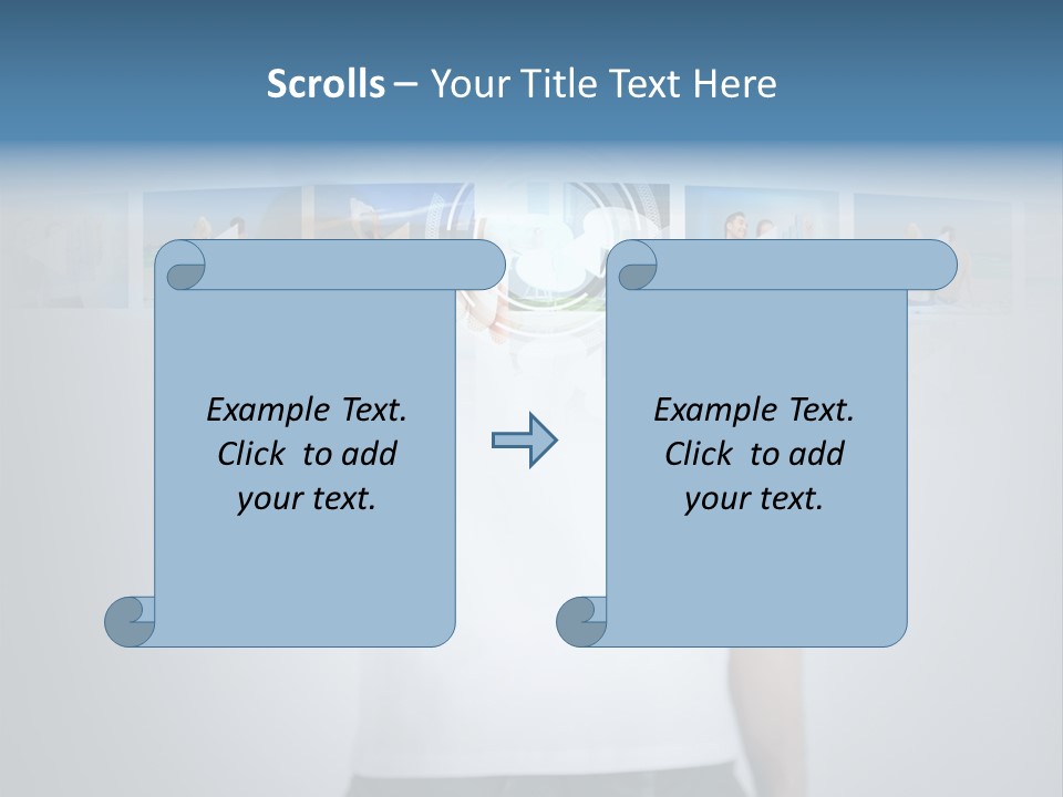 Touching Watching Virtual PowerPoint Template