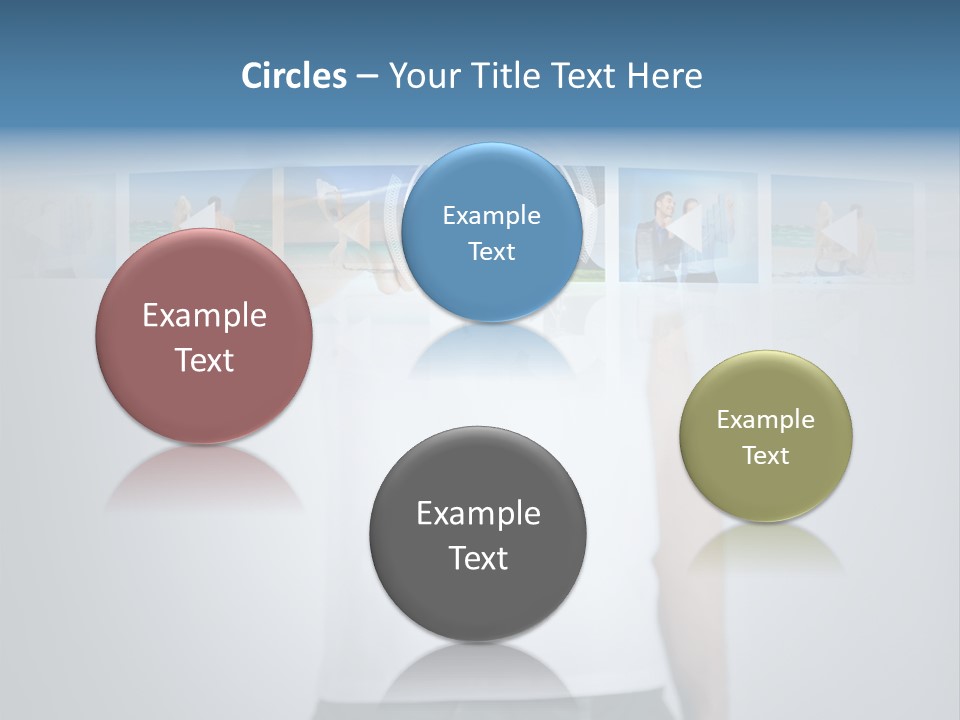 Touching Watching Virtual PowerPoint Template