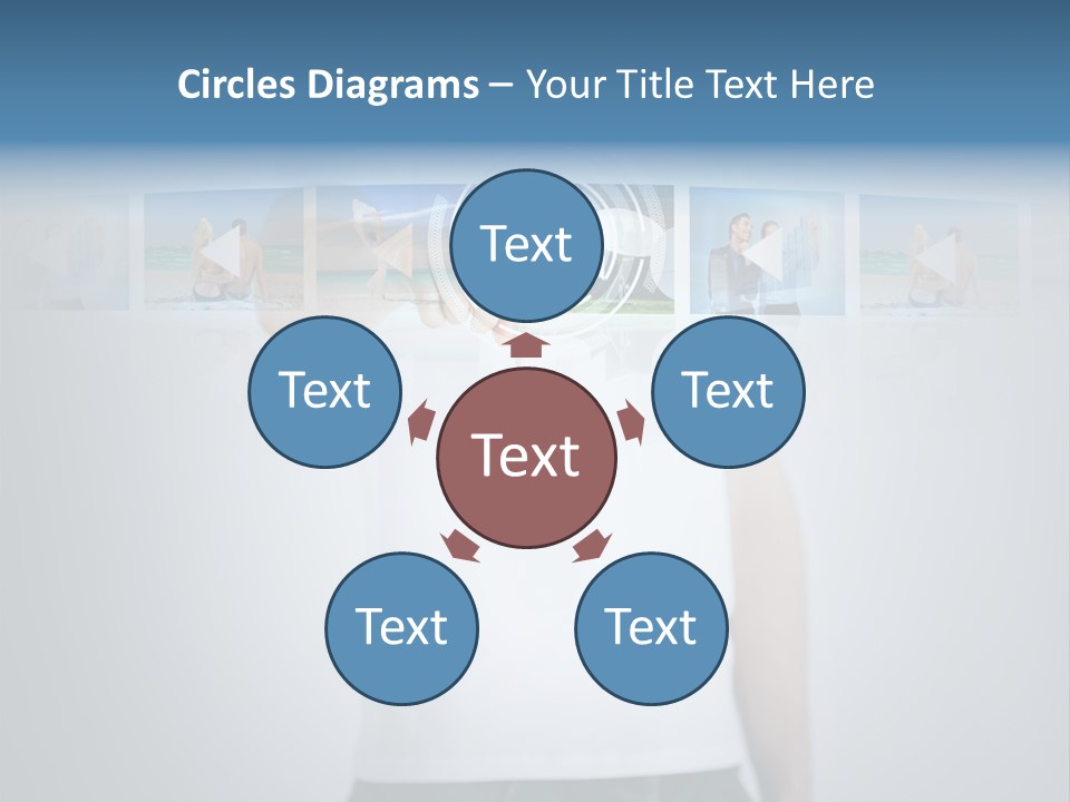 Touching Watching Virtual PowerPoint Template