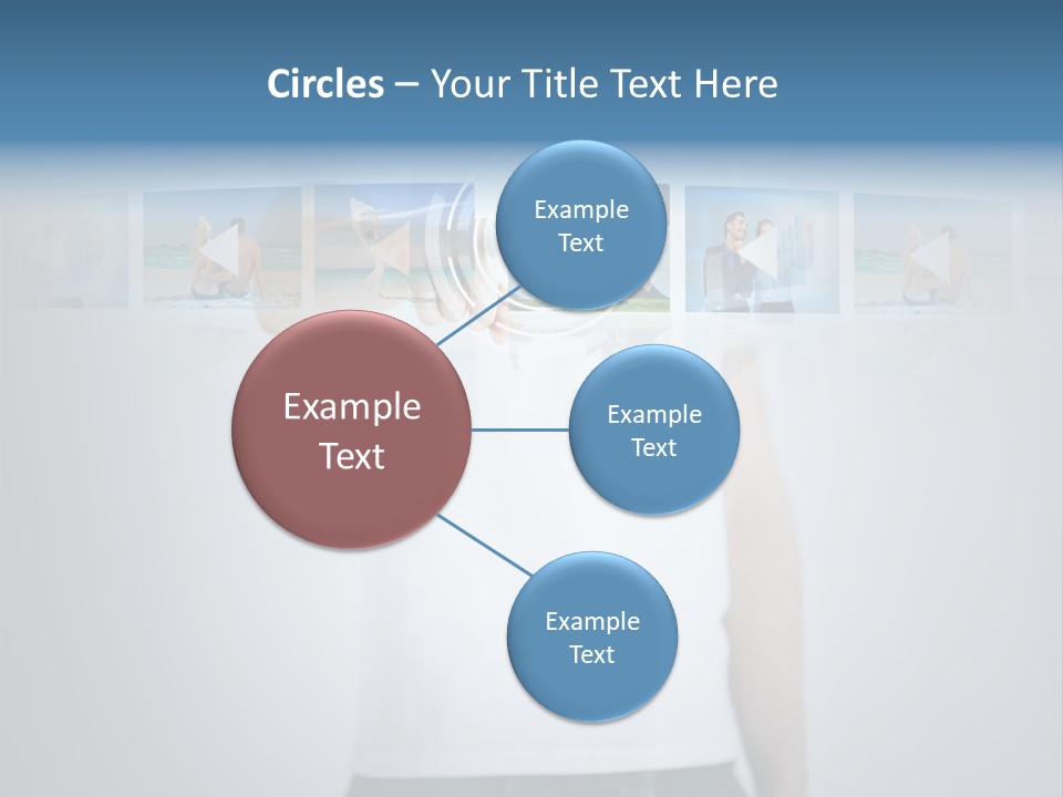 Touching Watching Virtual PowerPoint Template