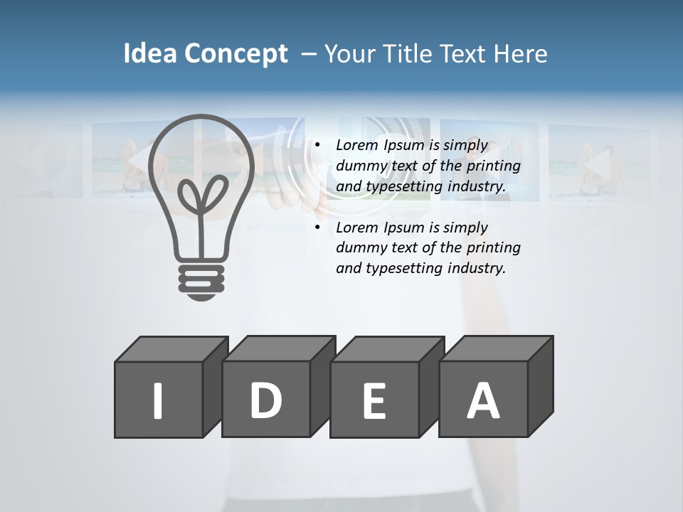 Touching Watching Virtual PowerPoint Template