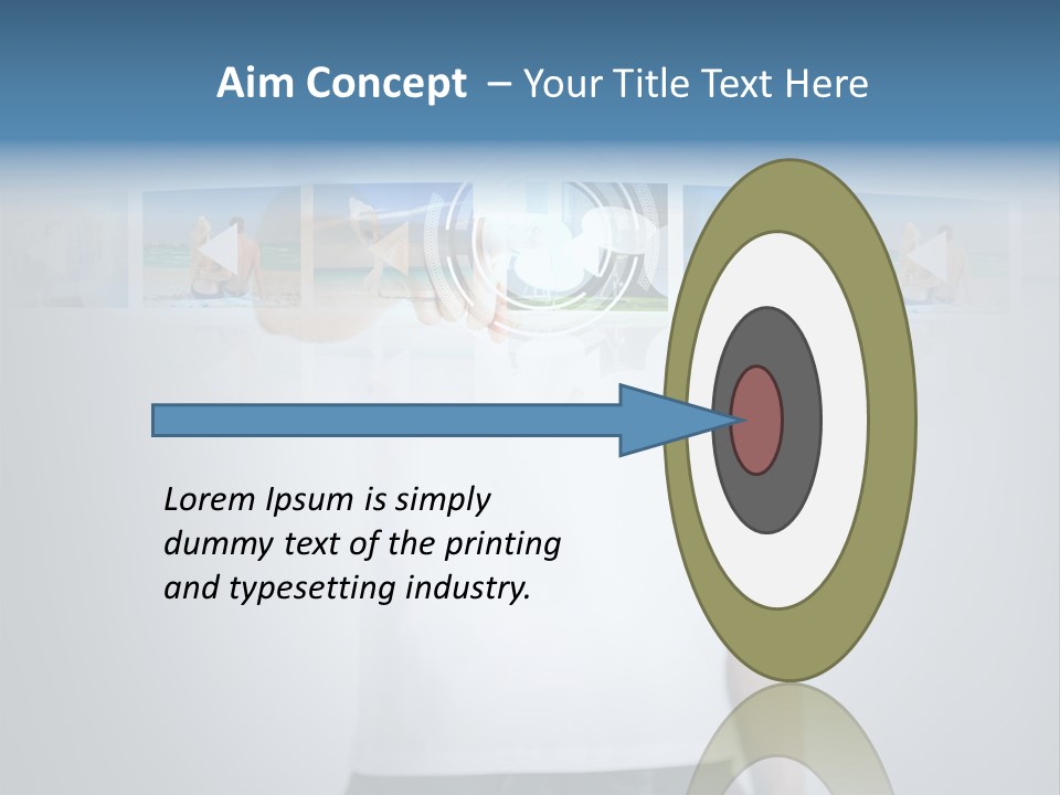 Touching Watching Virtual PowerPoint Template