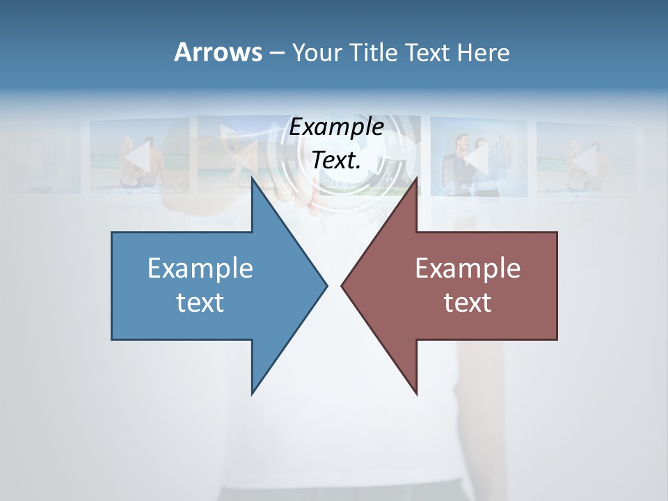 Touching Watching Virtual PowerPoint Template