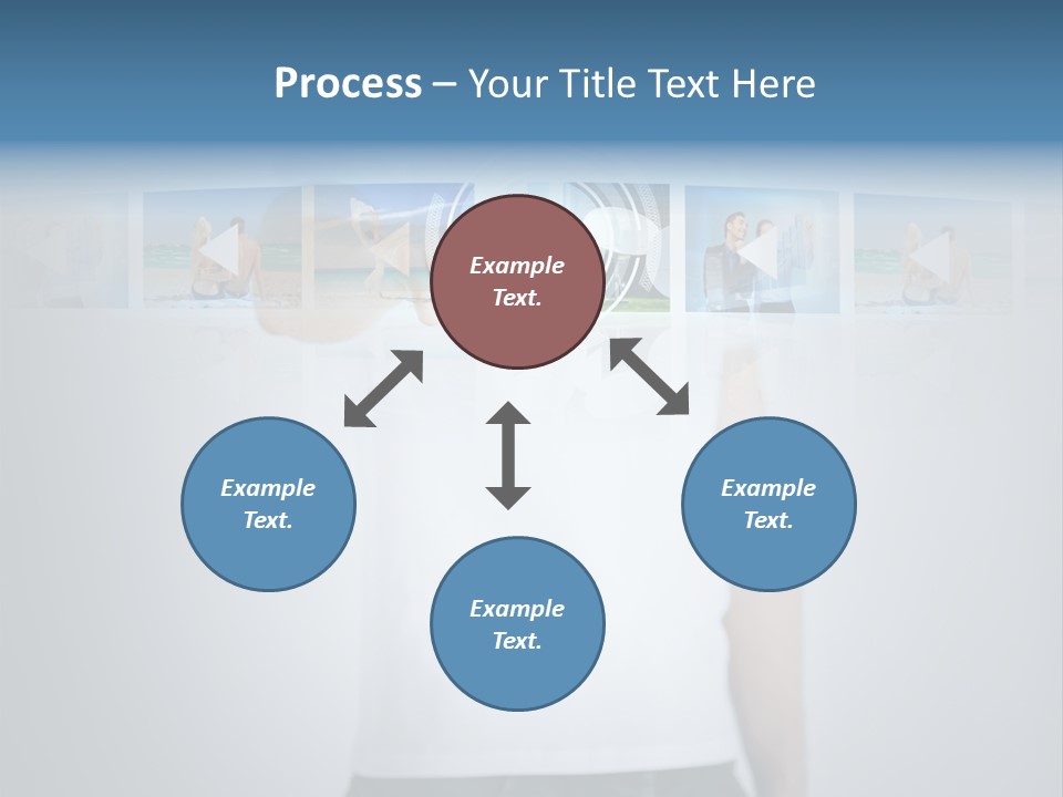 Touching Watching Virtual PowerPoint Template