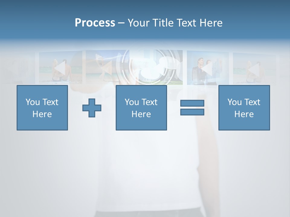 Touching Watching Virtual PowerPoint Template
