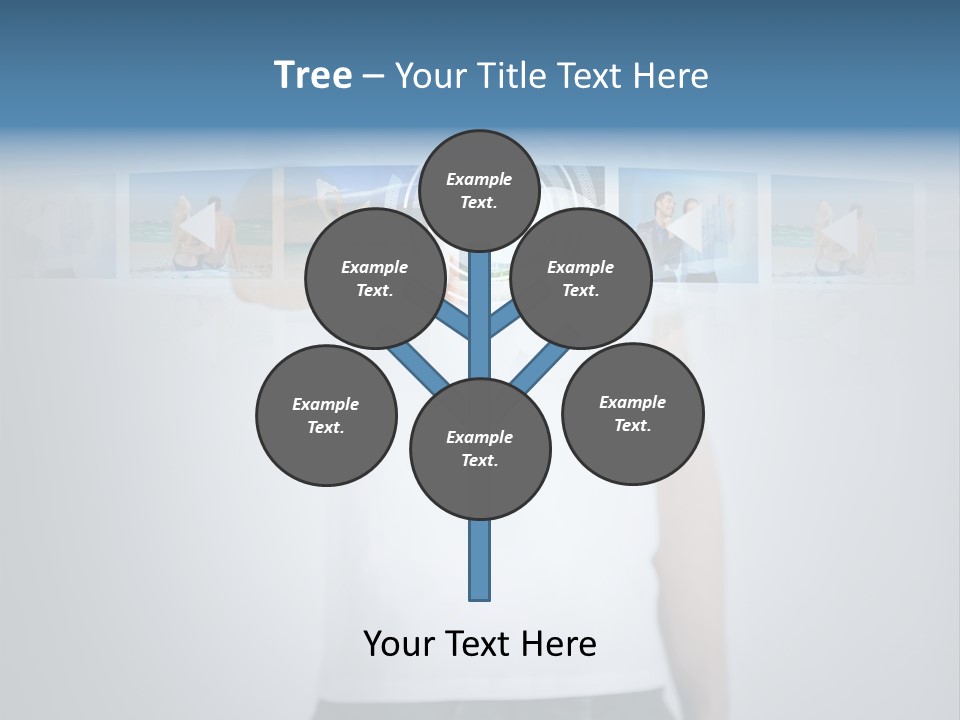 Touching Watching Virtual PowerPoint Template