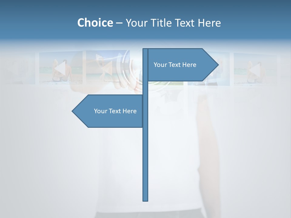 Touching Watching Virtual PowerPoint Template