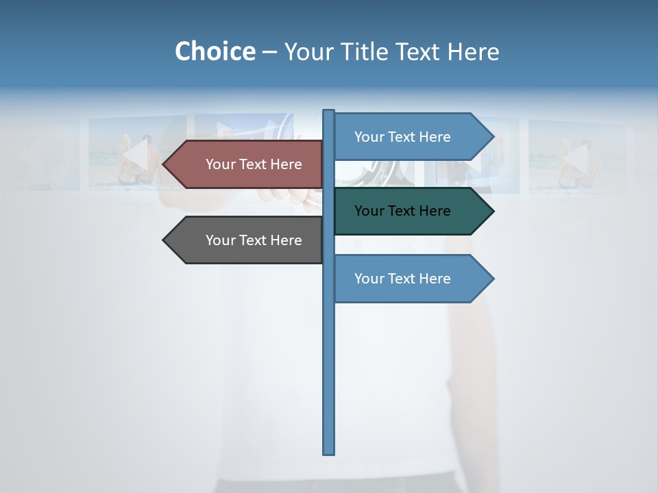 Touching Watching Virtual PowerPoint Template