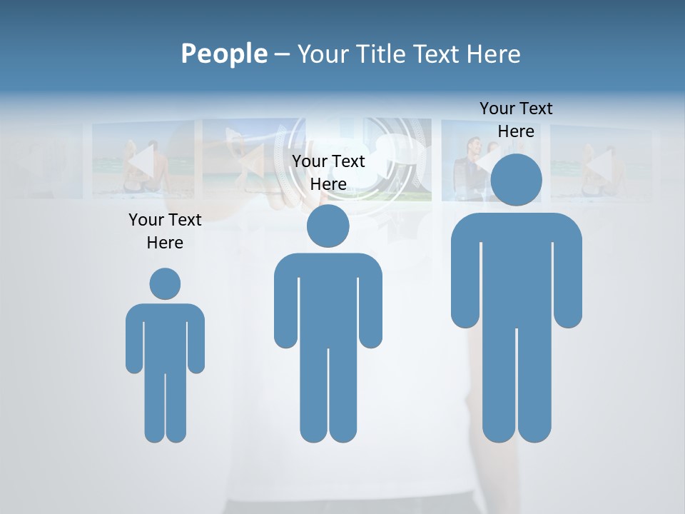 Touching Watching Virtual PowerPoint Template