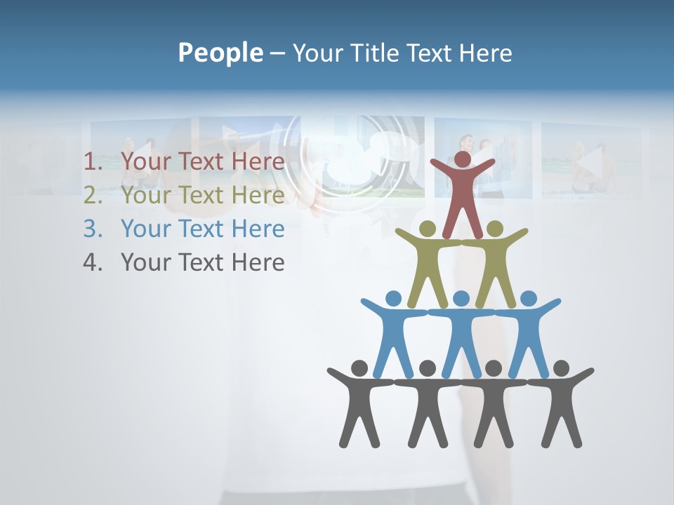 Touching Watching Virtual PowerPoint Template