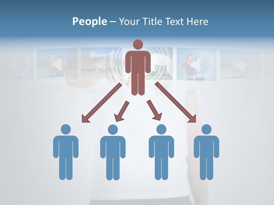 Touching Watching Virtual PowerPoint Template