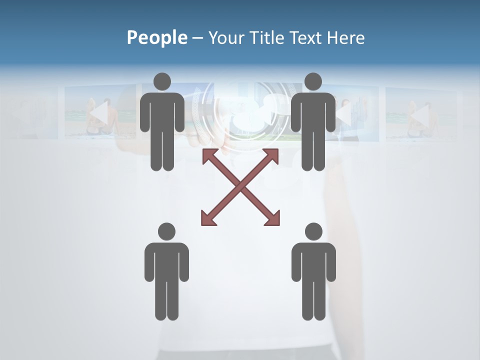 Touching Watching Virtual PowerPoint Template