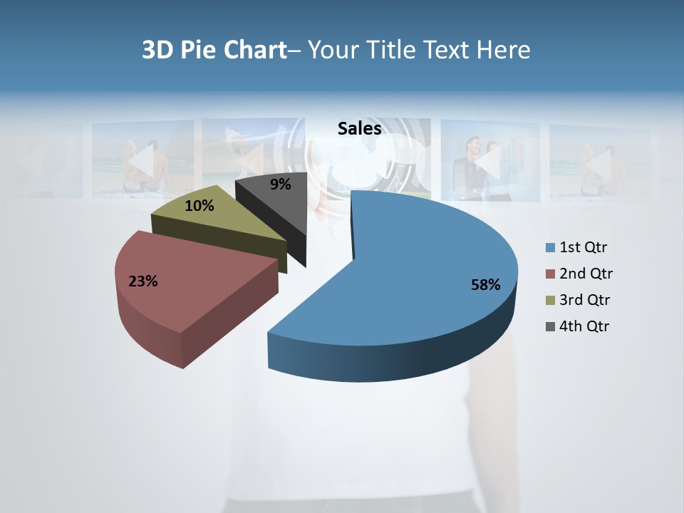 Touching Watching Virtual PowerPoint Template
