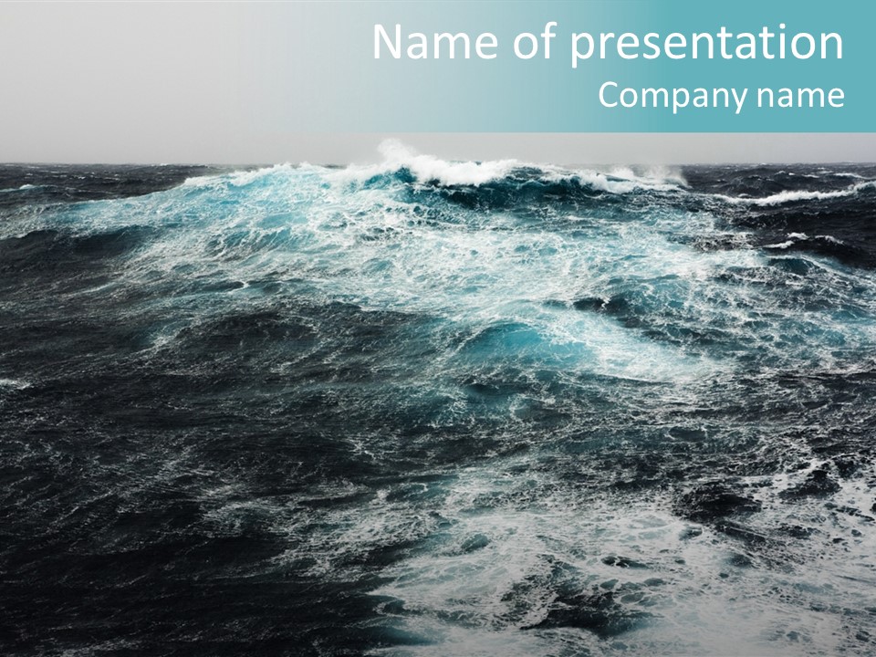 Extreme Wind Cloudy PowerPoint Template