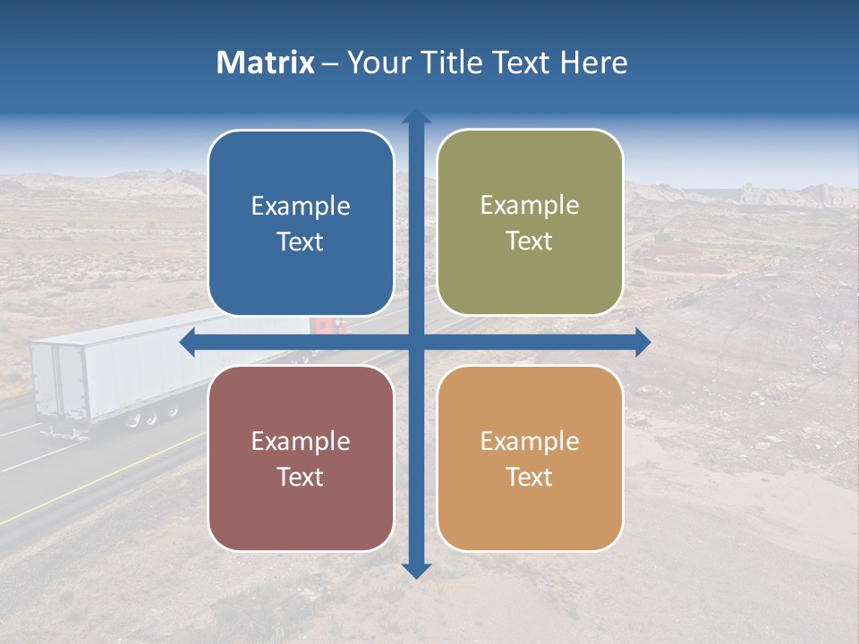Road Asphalt Transport PowerPoint Template