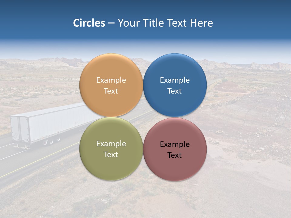 Road Asphalt Transport PowerPoint Template