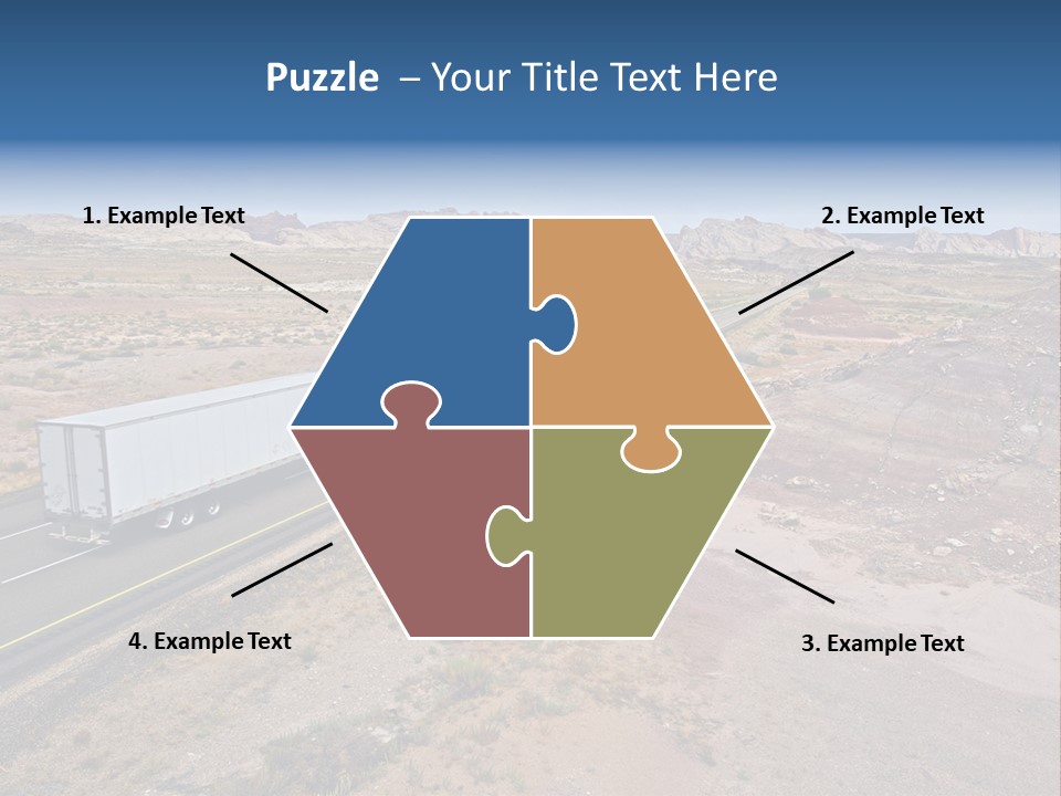 Road Asphalt Transport PowerPoint Template