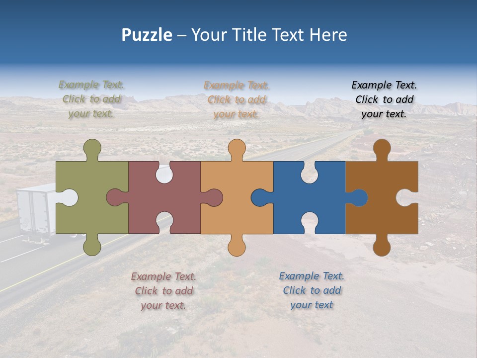 Road Asphalt Transport PowerPoint Template