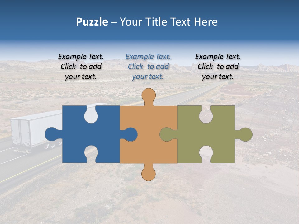 Road Asphalt Transport PowerPoint Template